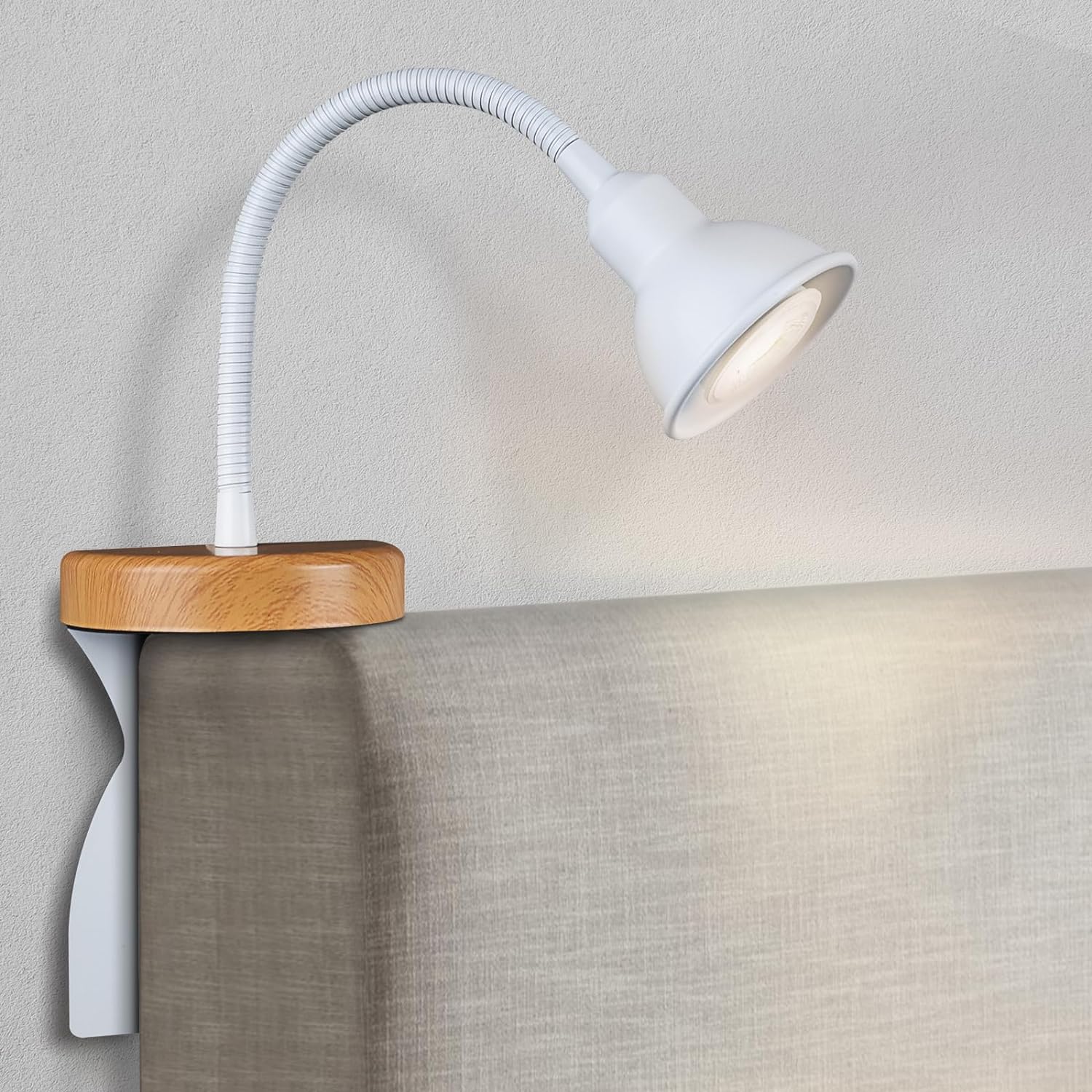 Solfres Innovative Design Headboard Reading Light. No Drilling Golden ...
