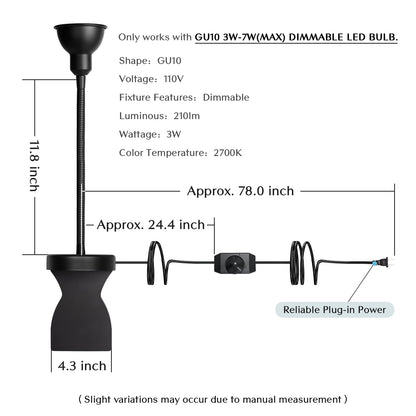 Solfres Patented Innovative Design Headboard Reading Light. No Drilling Golden Book Light for Bedtime Reading. Dimmable LED Book Reading Lamp with Bulb. Movable & Flexible, Gold