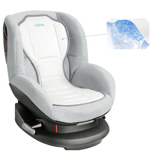 Solfres Hydro Gel Car Seat Cooler Mat for Baby. No Refrigeration Needed. Carseat and Stroller Cooling Pad Cushion Liner with Breathable 3D Mesh Anti-Slip Back. for Kids Toddlers 12-48 Months