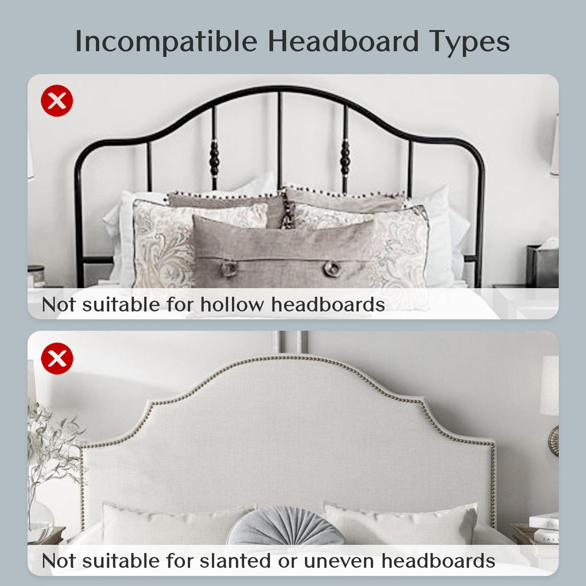 Solfres Innovative Design Rechargeable Headboard Reading Light. No Drilling Book Light for Bedtime Reading. Dimmable LED Lamp with Bulb. Movable & Flexible