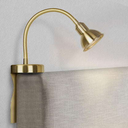 SOLFRES Innovative Headboard Reading Light – No Drilling, Dimmable LED Flexible Book Light
