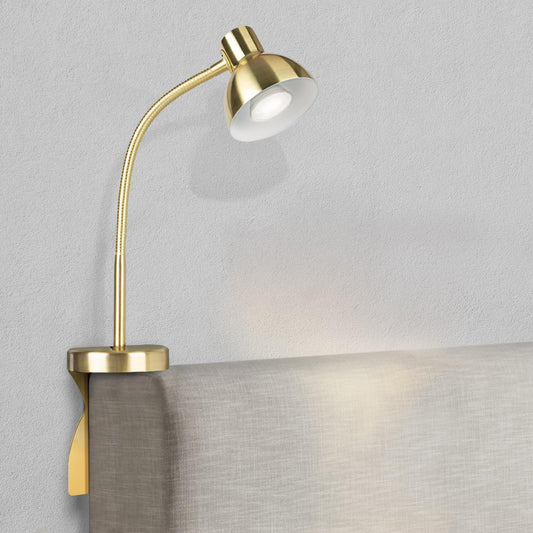 SOLFRES Innovative Headboard Reading Light – No Drilling, Dimmable LED Flexible Book Light