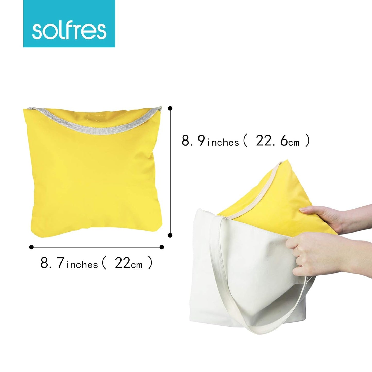 Solfres Dual-Belt High Chair Cover, Baby High Chair Cover, Upgrade Version, for Wooden or Restaurant High Chair, Sturdy and Robust Material, Yellow